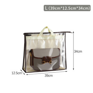 FYBEE Bag Organizer Protector 8 Grids Handbag Storage Artifact Bag Dust-Proof Cover Door Behind Bag Storage Hanging Shelf Household Dormitory Storage Bag Organizer