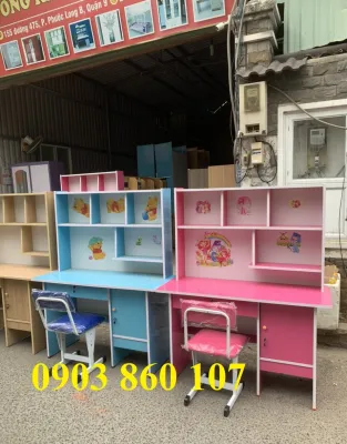 Bộ bàn học sinh đủ màu cho bé kèm ghế đủ kích thước giao nhanh hcm bình dương