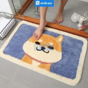 Thảm chùi chân hoạ tiết chó dễ thương
