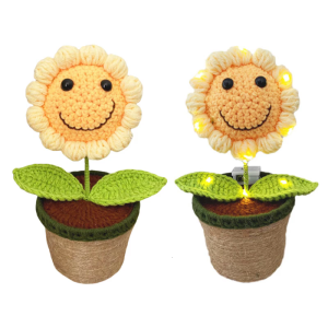 Móc Mỉm Cười Hoa Hướng Dương chậu nhà decors trang trí với đèn LED cho ngày của mẹ tri ân giáo viên món quà