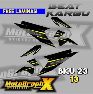 STRIPING BEAT KARBU VARIASI STICKER SIMPLE BEAT KARBU BKU 23