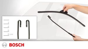 Bosch Clear Advantage Wiper Blade Set for Toyota Hiace Grandia/GL/Super Grandia 2015 - Present Size 22/22