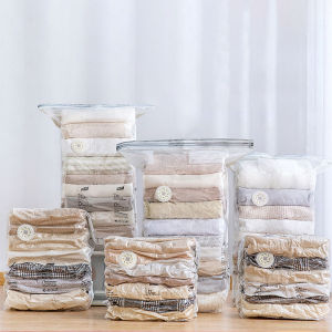 ถุงอัดสูญญากาศ ถุงเก็บเสื้อผ้า ถุงเก็บการบีบอัดกระเป๋าเดินทาง ถูกถุงให้เก็บผ้าห่มตู้เสื้อผ้า