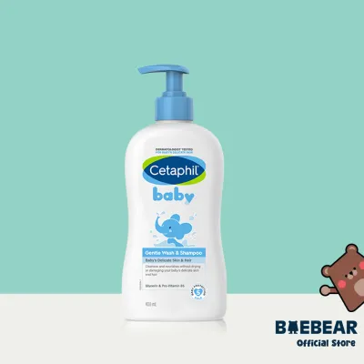 Cetaphil Baby Gentle Wash and Shampoo with Shea Butter 400ml [Baebear.sg]