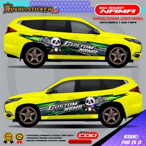 PJR 15-STIKER DECAL MOBIL KIJANG ERTIGA PANTHER BRIO JAZZ PAJERO GRATIS CUSTOM NAMA