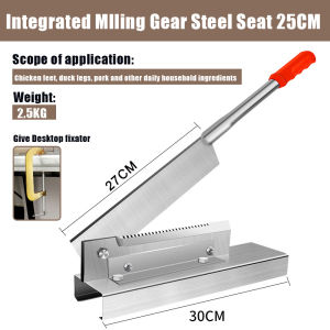 304Stainless Steel Meat Slicer Manual Frozen Slicer Chopped Chicken Duck Fish Bone Cutter