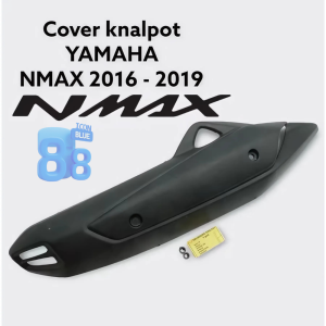 iconblue88 Cover Tameng Knalpot NMAX / Tutup Knalpot yamaha Nmax old tahun 2016 - 2019 / pelindung knalpot nmax Bahan Tebal anti Pecah