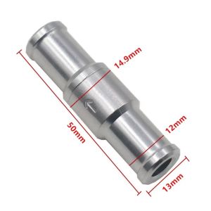 NEXTYOO Cao su NBR Van một chiều không hồi lưu Nhôm Chrome Van một chiều lắp trong đường ống Cấp độ chuyên nghiệp Van một chiều cho van xăng dầu diesel dầu thực vật
