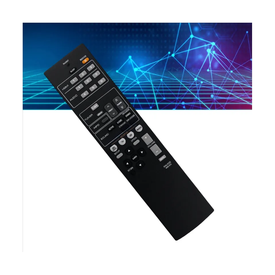 Telecomando Ricambio RAV435 WW51070 Per Yamaha AV Receiver - Sostituisce HTR-2064, YHT-196 - Con Pulsanti Morbidi - 2