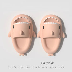 Comwarm New Shark Slippers For Women Men Fashion Shark Sandals Outdoor Beach Flip Flops Lovers Home Lovely Bathroom Shark Slides