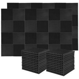 SUNSHINEQ 12 khe cắm 1PC Tiếng ồn Insulatio Cách âm Âm thanh Bằng Chứng Đệm Miếng bọt biển Cách âm Bọt Studio Acoustic Bọt Âm thanh Hấp Thụ Bọt Âm thanh Điều Trị Bảng Điều Chỉnh