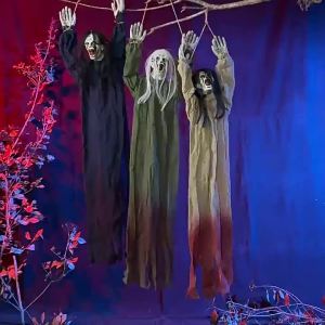 New Halloween decoration props: hanging ghost crawling ghost long-haired ghost horror party haunted house escape room atmosphere decoration props