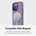 Sanptoch Premium Magsafe Phone Case For iPhone 13 / 14 / 15 Pro Max Translucent Matte Cover For iPhone 15 Plus Military Grade Shockproof Protection Casing. 