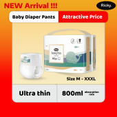 Baby Disposable Pant Baby Diaper Pant Lampin Budak Lampin Bayi murah Size M L XL XXL XXXL 1 PACK