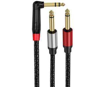 Multipurpose 6.35mm Sound Sharing Cable for Simultaneous Playback on Two Devices Using Coppers Clad Steel Conductors