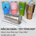 Ly giữ nhiệt Thái Lan inox 304 900ml Kèm ống hút và thanh cọ rửa bình cốc uống nước mã 22008. 