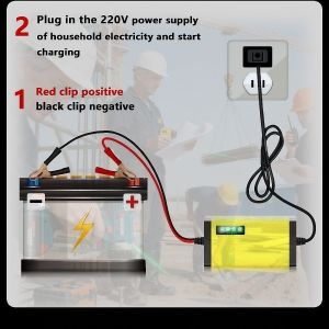 12V Smart Battery Charger – Automatic Pulse Repair Waterproof LCD para sa Kotse at Motorsiklo