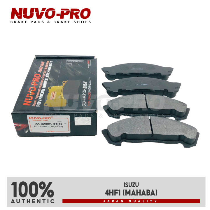 Nuvo-pro Front Brake Pad Isuzu 4hf1 Mahaba Va-8290k 1 Set 