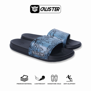 Calister - Sandal Slide Pria Slip on Blue Series