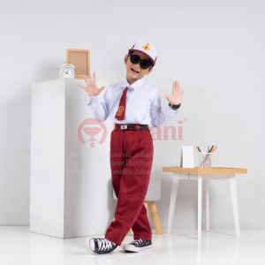 Setelan Seragam Sekolah SD Merah Putih Seragam Sekolah SD Baju Sekolah SD Putra Kelas 1-6
