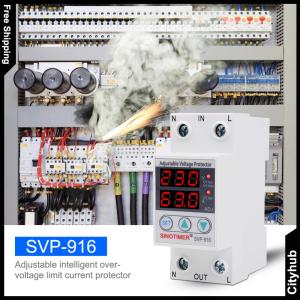 80A 220V Limit Over Current Protection Dual Display Over Under Voltage Protective Device Over Under Voltage Protection