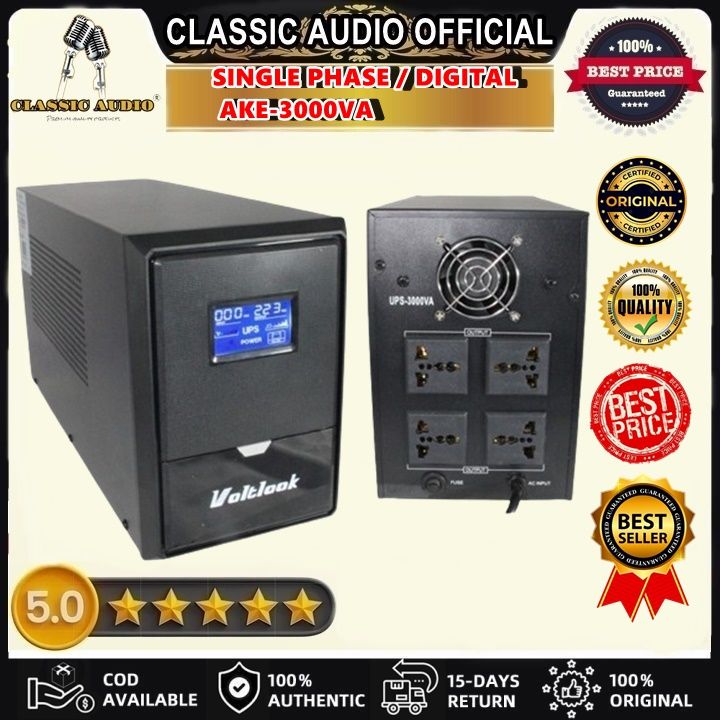 NEW VOLTLOOK CLASSIC AUDIO-OFFICIAL UNINTERRUPTED POWER SUPPLY UPS