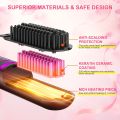 Cordless Hair Straightener Brush for Women, Go Brush Pro Rechargeable Electric Hot Hair Straightener Comb, PortableHeated Hair Straightening for Travel (Black). 