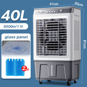 Air Conditioning Fan 40L Large Water Tank Mobile Air Cooler Household  High Air Volume Tower Fan Output power: 100W Maximum air volume: 6000m/h Gear position: third gear Rapid cooling of large area portable aircondioner for room