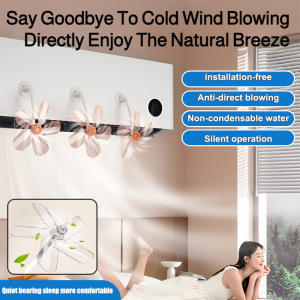 [The Anchor Recommends Daily Necessities] New Suction Cup Air Conditioner Wind Evacuator to Prevent Direct Blowing Artifact Windproof Wall-Mounted Air Conditioner Cold Air Outlet Wind Shield Cabinet 吸盘式空调防直吹神器
