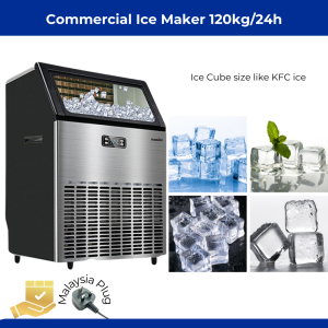Commercial Ice Maker High Capacity model 120 Ice cube Machine for Restaurants & Business
