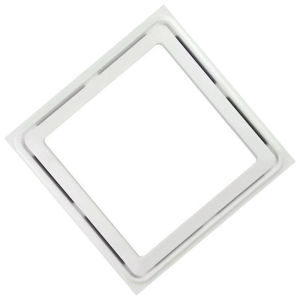 Bathroom Exhaust Fan With LED Light 2 In 1 White Quiet Exhaust Fan Square ABS Ceiling Bathroom Exhaust Fan