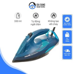 Bàn Ủi Hơi Nước Philips GC4938 Bàn Là Hơi Nước Cầm Tay Bàn Là Quần Áo Công Suất 3000W Tự Động Điều Chỉnh Nhiệt Cho Từng Loại Vải Chế Độ Tự Ngắt Khi Quá Nhiệt Nhập Đức Bảo Hành 12 Tháng