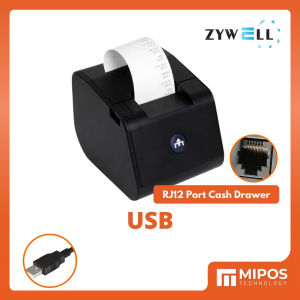 ZYWELL Z58-III 58mm POS Thermal Receipt Printer POS Printer for Retail Business Food Stall Restaurant F&B