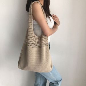 Luela Everyday Sling Tote Bag l Knit l Weaving l Pocket l Quality l Instock