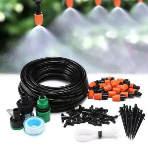 Bộ Béc Phun Sương Tự Động Làm Mát Căn Nhà Cây Cảnh -Bộ 10m dây( 6mm )và 12 béc phun