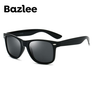 Bazlee Classic Square Polarized Sunglasses Men Women Vintage High Quality Brand Designer Male Fashion Retro Sunglasses UV400