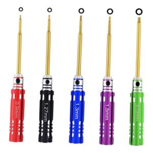 Kirilgu Screwdriver Set Multi Driver 0.9mm 1.27mm 1.3mm 1.5mm 2.0mm Hexagon Screwdri J6H9P