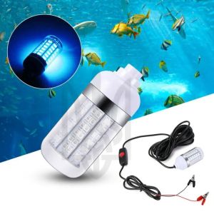 (Pengiriman cepat+COD) Lampu penarik ikan Lampu Bawah Air untuk Memancing Memancing LED Light Underwater Pencari Ikan Lampu