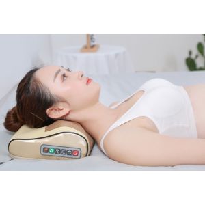 Máy Massage Cổ Vai Gáy Gối Massage Rung Xoay Hồng Ngoại 16 Bi BEAME SA-G38
