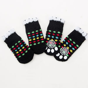 DY Loving Pet Socks New Design Dog Anti-slip Home Socks Puppy Poodle Warm Paw Protectors Multi Element Festive Cute Cartoon Shihtzu Socks