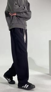 [ Summer New ][ Summer New ] Summer Straight Pants Trendy Brand Men 2025 New Casual Drop-Crotch Pants for Men Loose Wide-Leg Sweatpants [ Ultra-thin and breathable ][ Ultra-thin and breathable ]