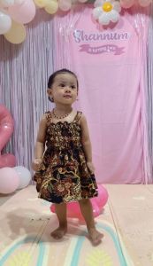 Dress Batik Anak Perempuan Usia 2 - 5 Tahun Pakaian anak perempuan