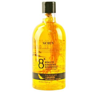 MCHUN 8+ menit Shampo Ginseng Masker Rambut Ginseng 0 Shampo Tanaman Minyak Silikon 400ml