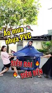 Áo mưa choàng 1 mũ chất liệu mới nhựa PVC siêu dai bền bỉ không lỗ xỏ gương K31 Sơn Thủy ST2