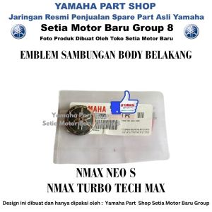 Emblem Bulat Cover Sambungan Bodi Body Belakang Bawah New N Max Nmax Neo S Turbo tech Max Ori Yamaha