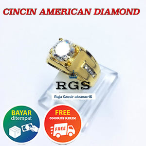 [Bayar di Tempat] CINCIN SUPER MEWAH AMERICAN DIAMOND LIMITED STOCK - KODE 06