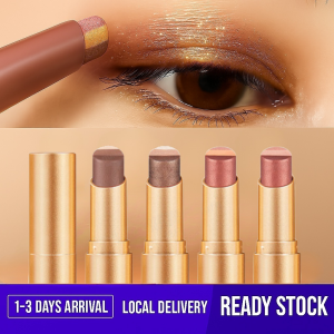 Golden Diamond Three-Color Eyeshadow Pen Velvet Shimmer Waterproof Sweatproof Highlighter Stick 【一抹三色】金钻三色眼影棒