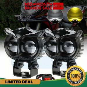 Motorcycle Mini LED Light – Super Bright Plug & Play Dual Color 6000K High Low Beam Durable