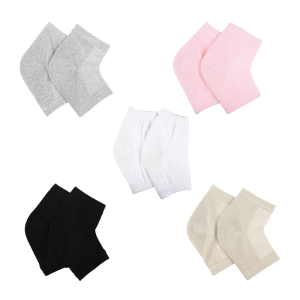 Reusable Cracked Heel Treatments Socks With Hydrating Gel Overnight Foot Care Elastic Cuffs Toeless Design Heel Socks