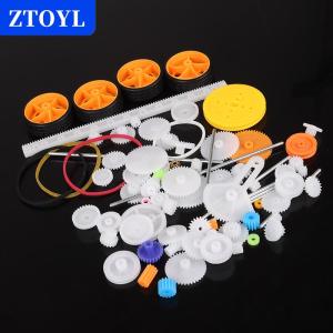 [COD] ZTOYL 78pcs กระปุกของเล่นหุ่นยนต์มอเตอร์พลาสติกเกียร์ DIY รุ่นอุปกรณ์เสริม